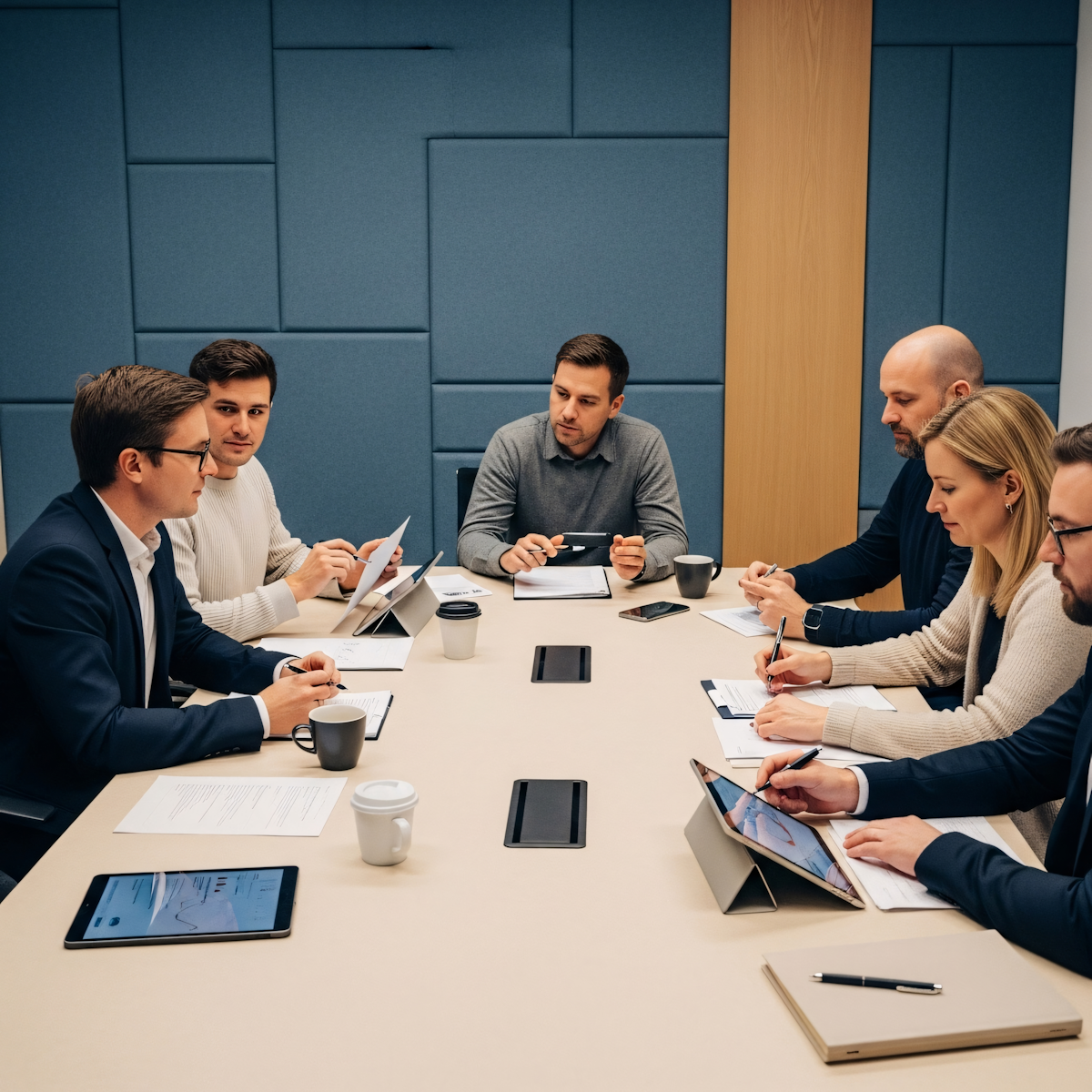 Office Meeting Scene